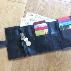 Portefeuille pliant, grand portefeuille, porte-cartes, porte-monnaie, portefeuille en caoutchouc, recyclé, végétalien