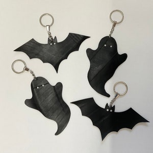 Halloween keyring, bat keyring, keychain, ghost keyring
