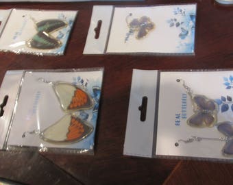 Real Butterfly earrings 4 to choose from free shipping to anywhere USA