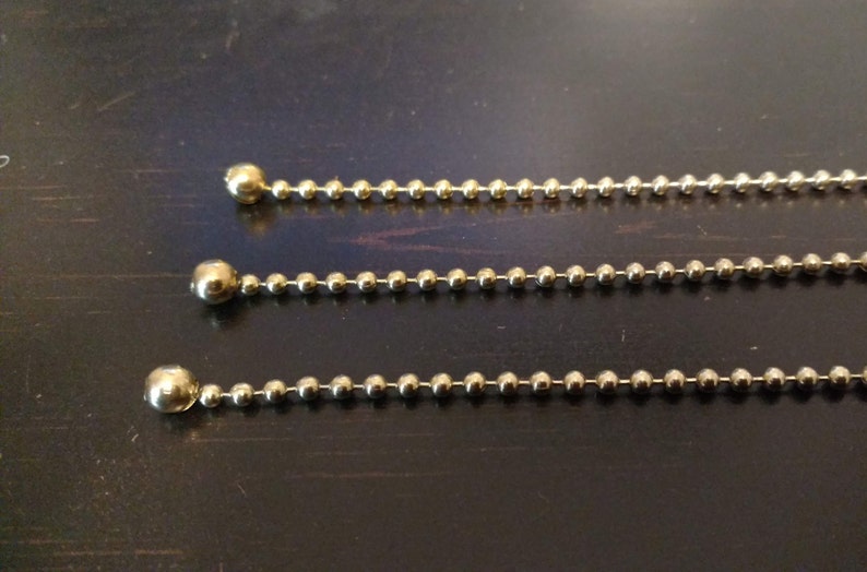 Brass Three Beaded Chains for Antique Fixture Shades 3chain Etsy