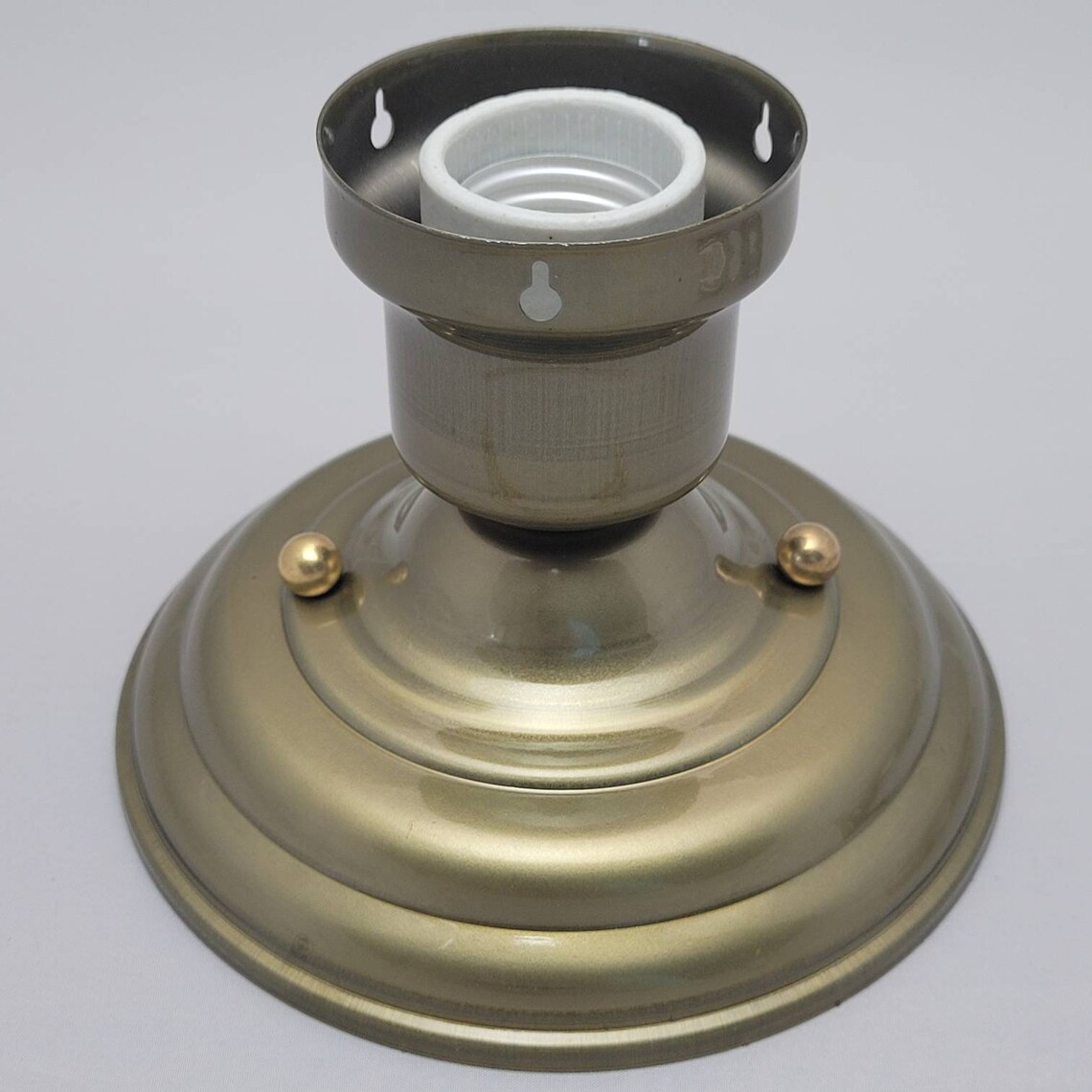 LOOK NEW Antique Brass 3Chain Light Fixture Vintage Art Etsy