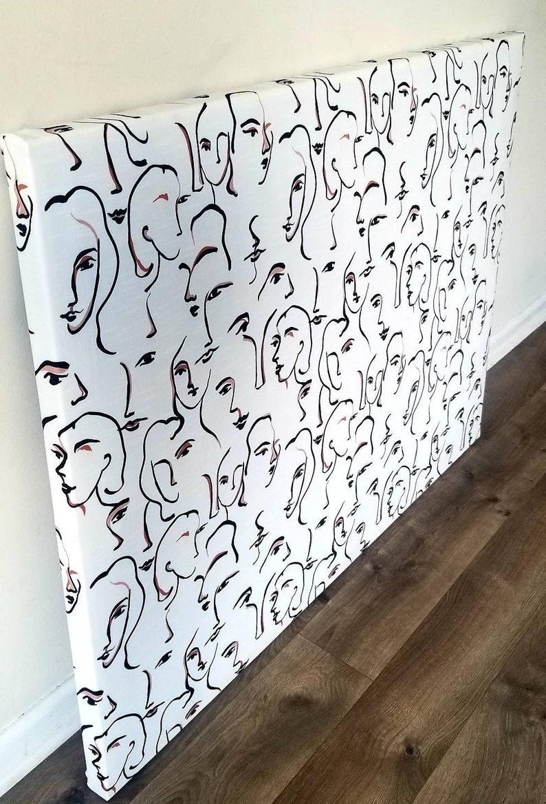 Sound Absorbing Acoustic Art Panel FACES Etsy