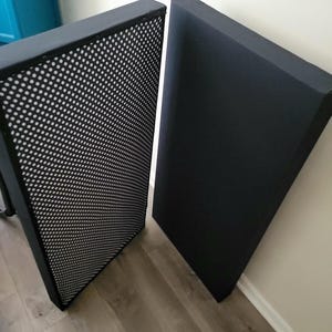 Black Sound Absorbing Acoustic Wall Panel 3.5&quot; DEPTH