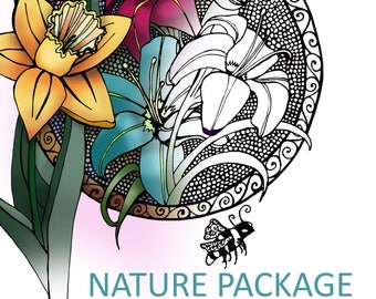Celestrial's Pencil Nature Package: Coloring Pages (PDF)