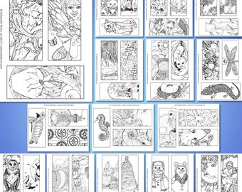 Printable Bookmarks to Color