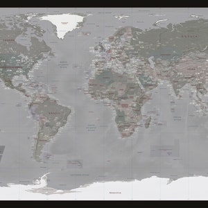 Airport World Map, a unique and customised map with 700 major airports in the World. image 9