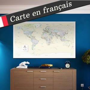 Mappemonde en français