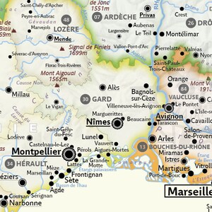 Aesthetic and Accurate Map of France to decorate image 6