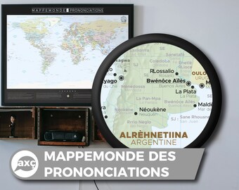 French pronounciation map