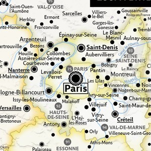 Aesthetic and Accurate Map of France to decorate image 7