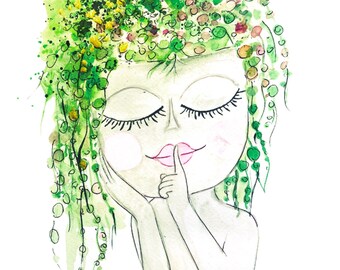 Shh, baby ART PRINT