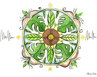 Grow and glow mandala, ORIGINAL ARTWORK