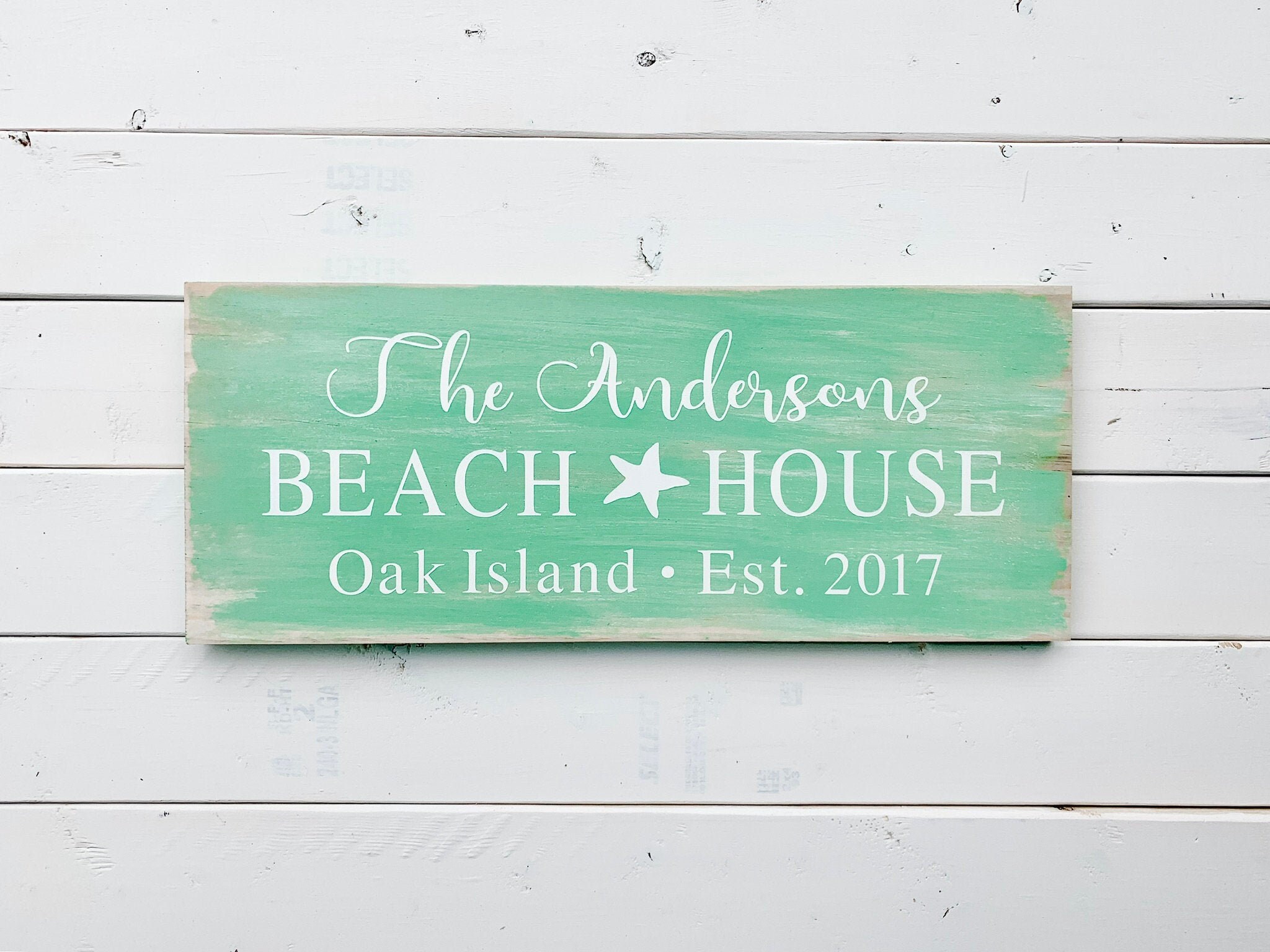 Personalized Beach House Sign Beach House Signs Personalized Etsy