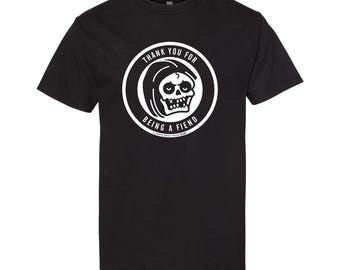 Misfits Thank You For Being A Fiend - Black SS T-shirt