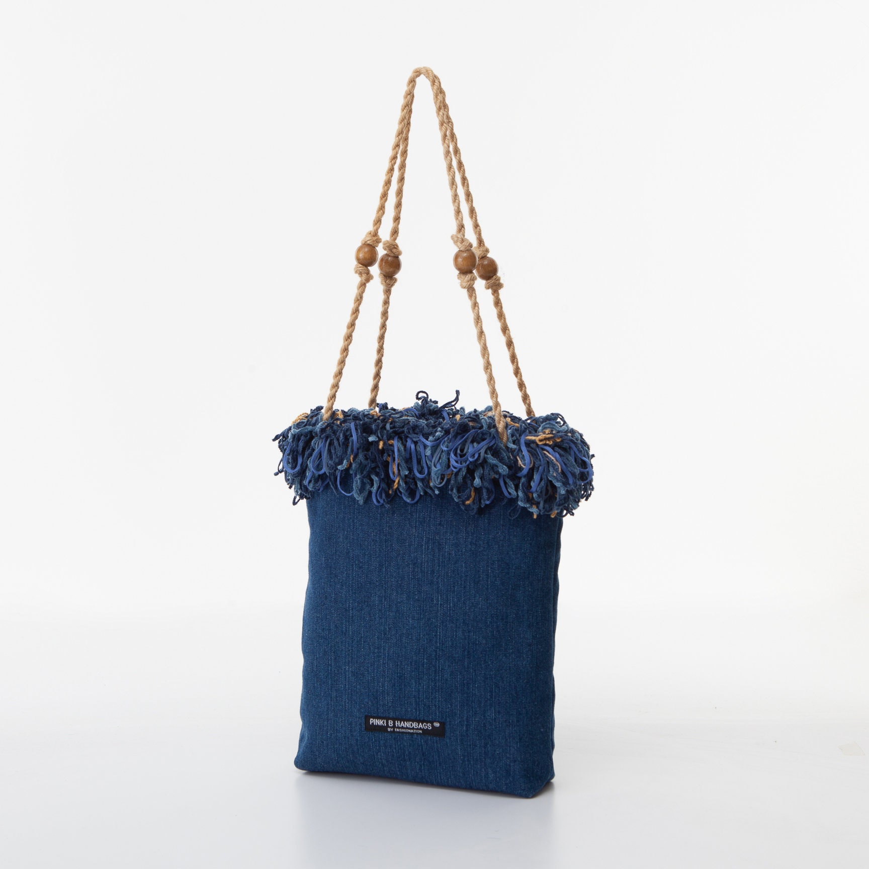 【U LAN】incision round denim shoulder bag 1665694042365FTPRK002769K4JQPK