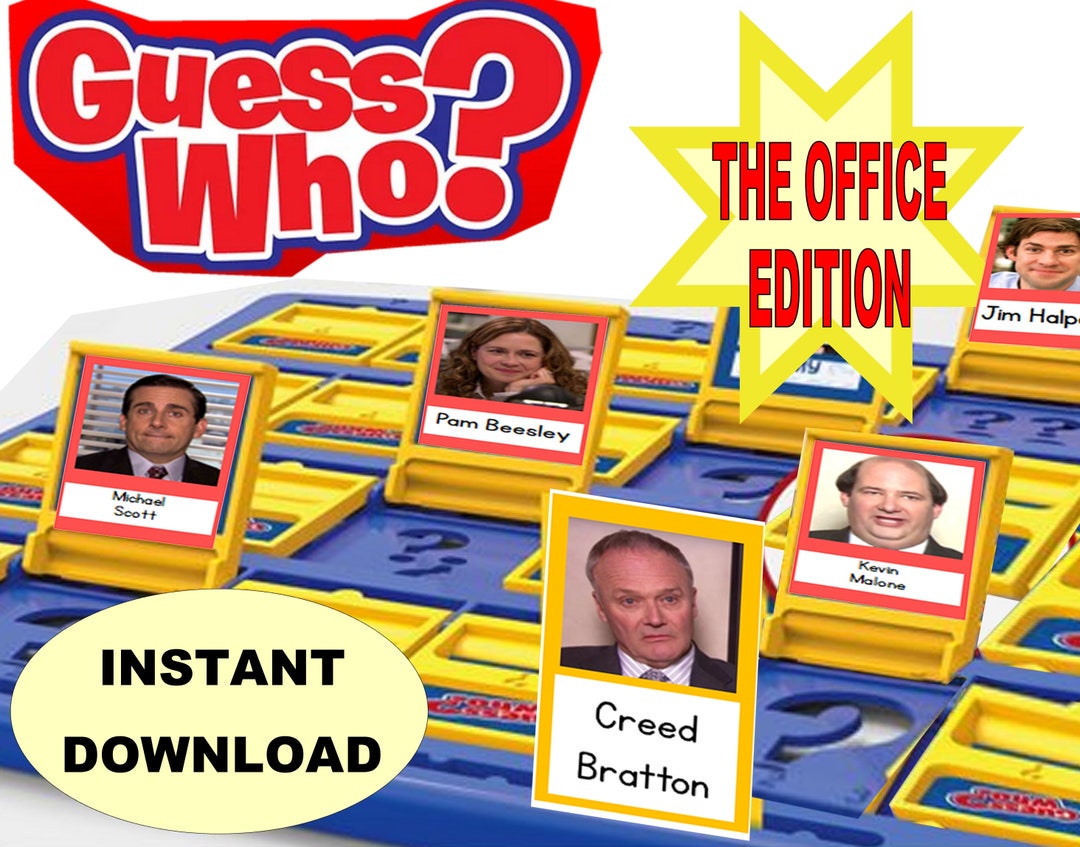 Office Movie Guess Who Printable Game Piece Guess Who Board - Etsy
