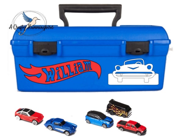 Personalized Race Car Carrying Case, Custom Hot Wheel Storage, Matchbox Car  Case With Lid, Christmas Gift for Boy, Stocking Stuffer for Girl 