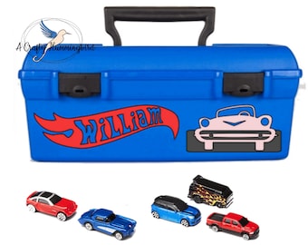 4PK Hot Wheels Style Car Carrying Case Diecast Cars Organizer 2 Sided Storage 