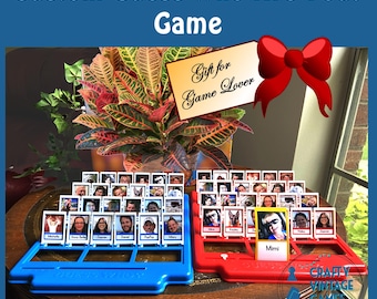 Guess Who Personalized Game, family reunion game night, custom Guess Who Are You cards, holiday party game, Father's Day gift from kids