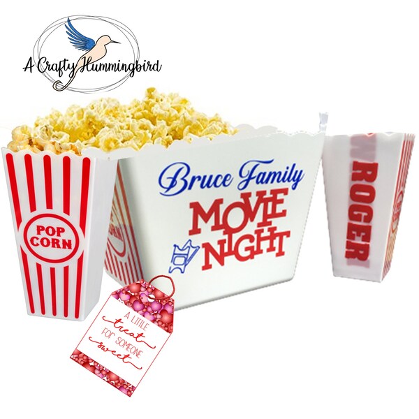 Personalized Popcorn Bucket Etsy