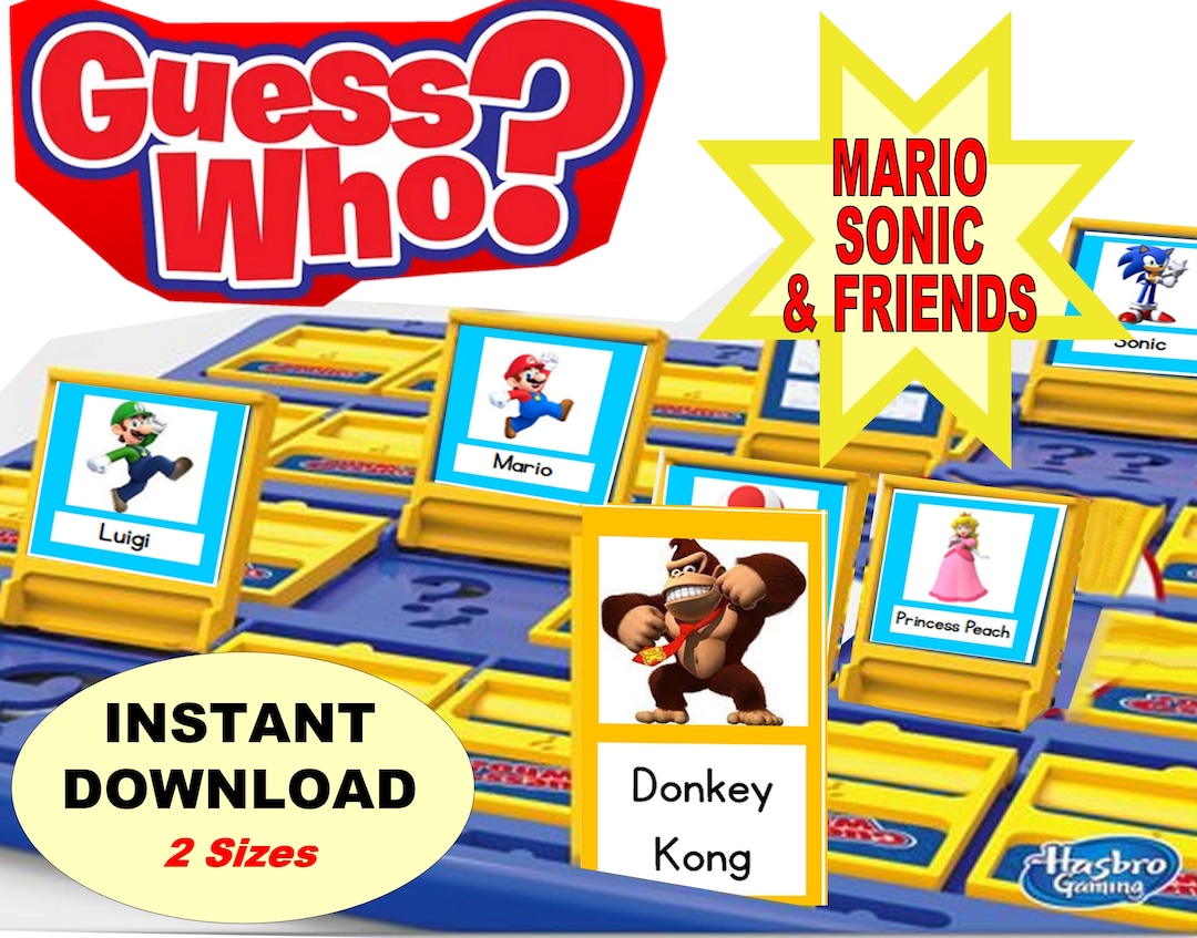 Video Gaming Guess Who Printable Game Piece Guess Who Board - Etsy