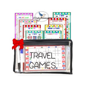 Personalized Travel Games for Kids, Road Trip Activities, Bingo and Tic Tac  Toe Board, Dry Erase Game Boards, Christmas Gift for Grandkids 