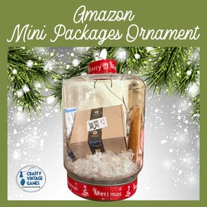 Here Comes Amazon mini package ornament, party ornament exchange idea, family Christmas gift for her, stocking stuffer for Amazon lover
