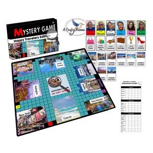 Personalized Murder Game, family reunion games, holiday parties, customized board game, corporate gift, Christmas gift for family