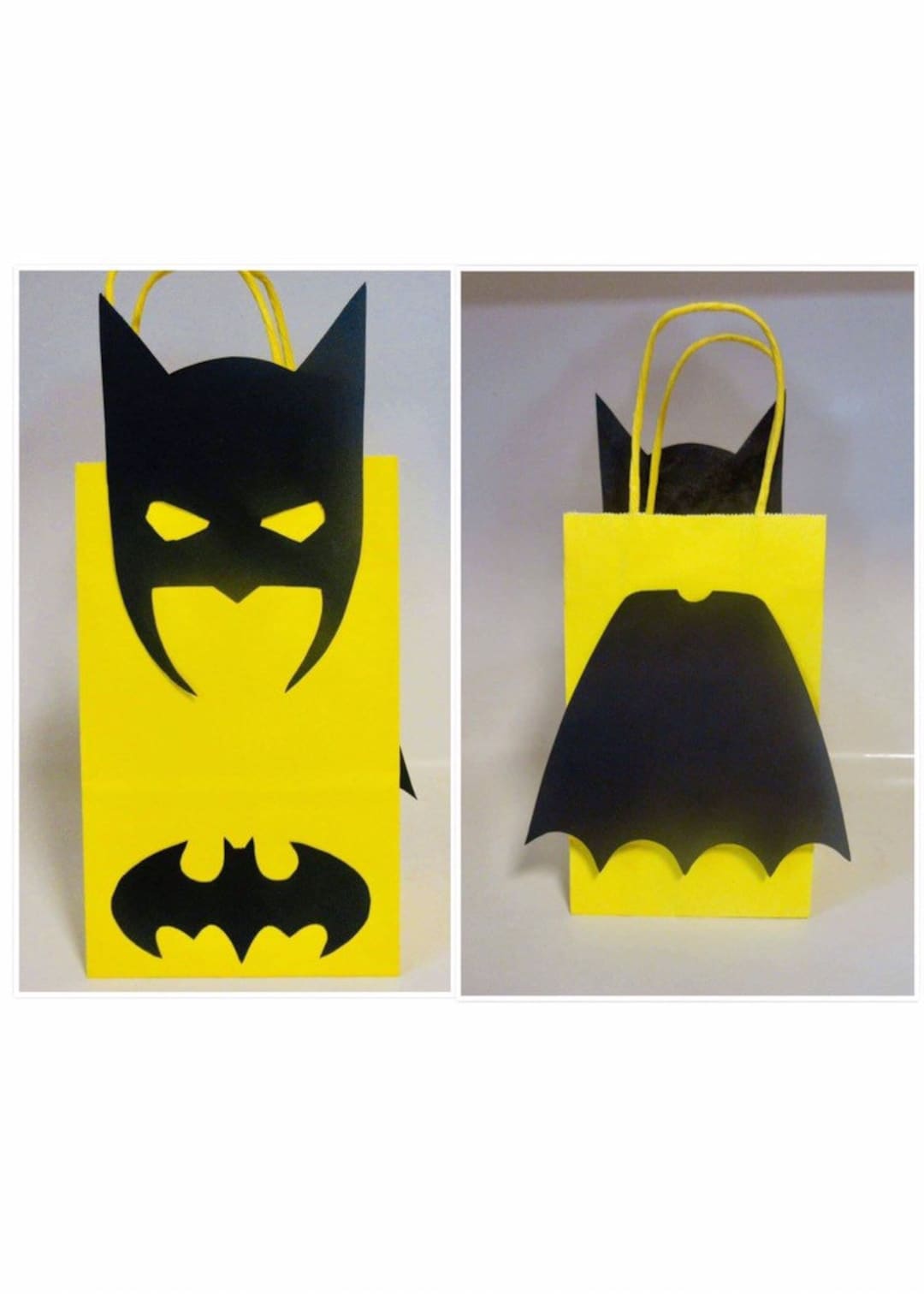 Batman Favor Bag Batman Party Batman Favor Bag Batman Party Etsy
