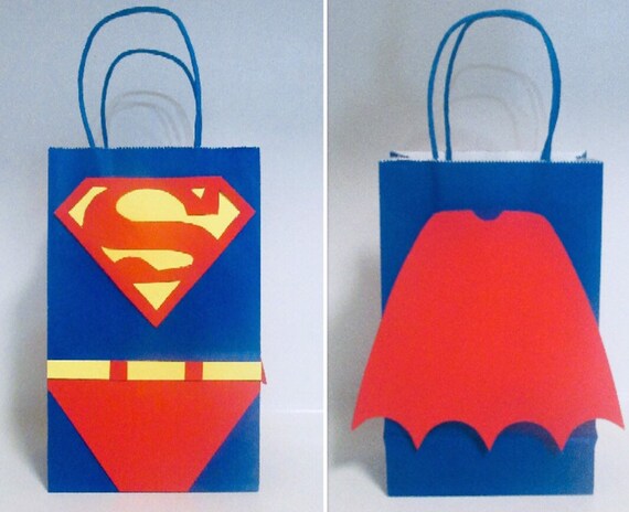 inferencia quemado Currículum Superman bolsa de favor fiesta de superhéroes bolsa de - Etsy España