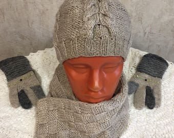 Winter Hat Slouchy Beanie Women's Slouchy Hat Hand Knit Chunk