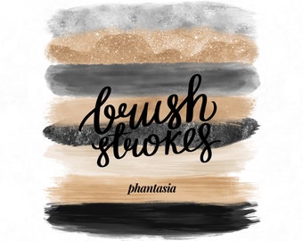 Gold And Black Brush Strokes, Celebration Colors, Paint Brush, Paint Stroke, Brush Clip Art, Gold Color Palette, Logo Background