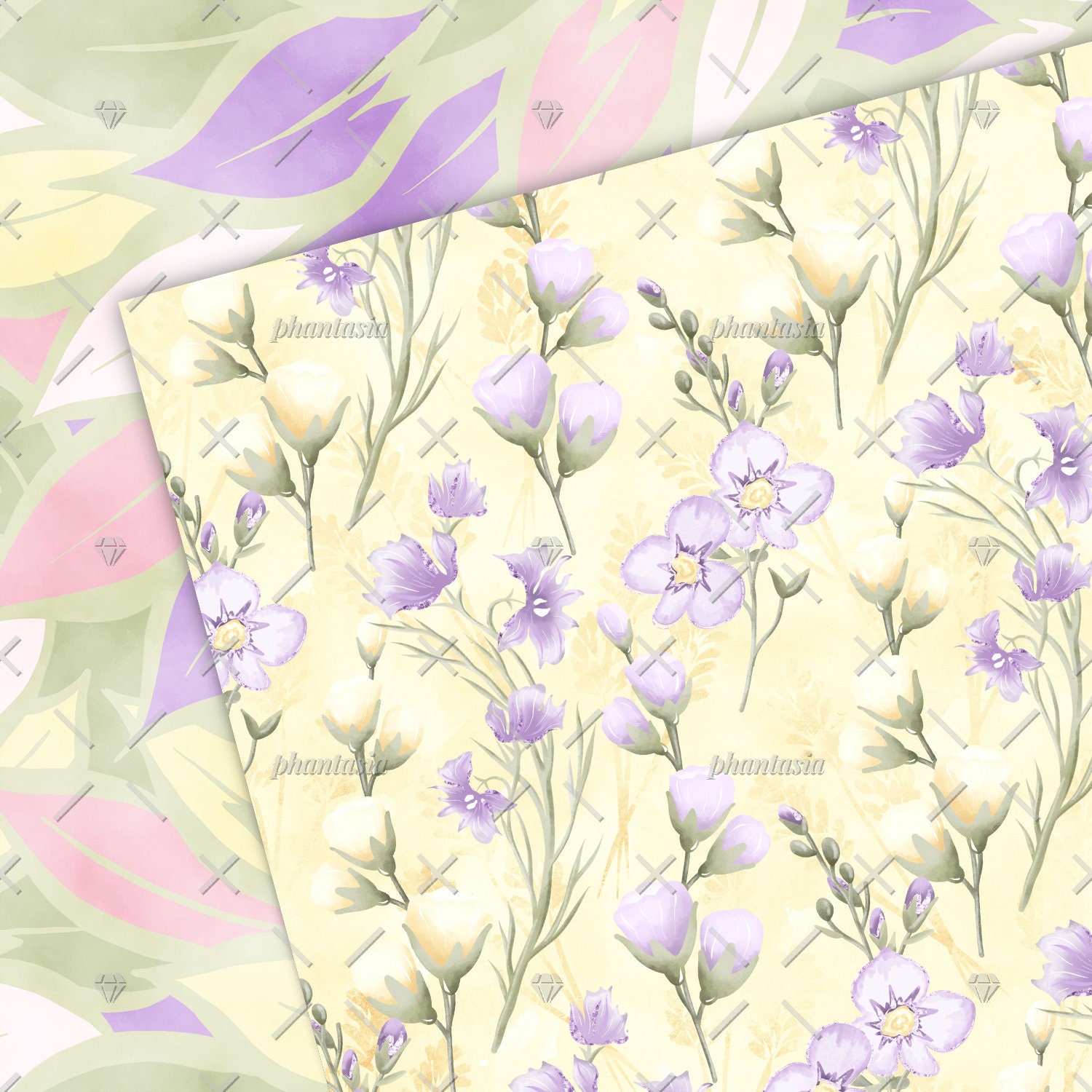 Butterflies Digital Papers, Butterfly Patterns, Spring Digital Paper ...