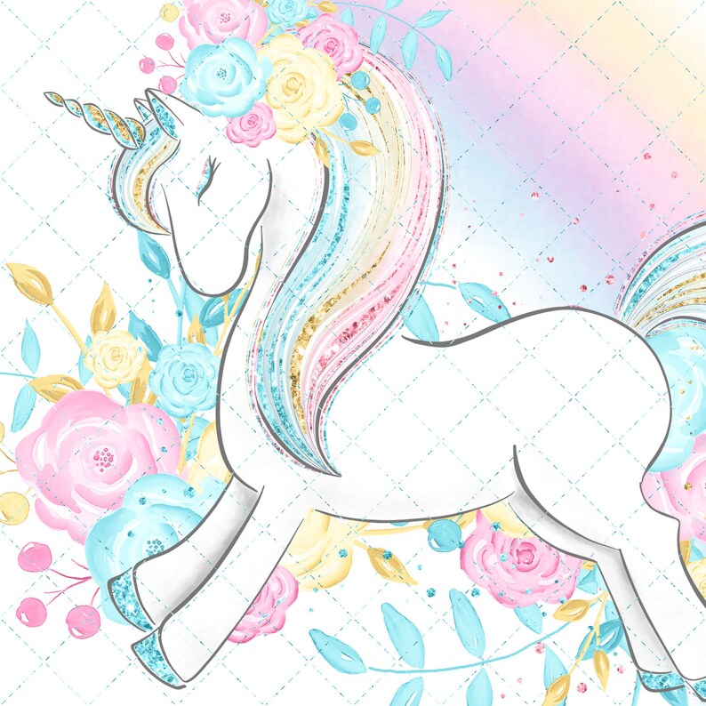 Как нарисовать единорога мелками