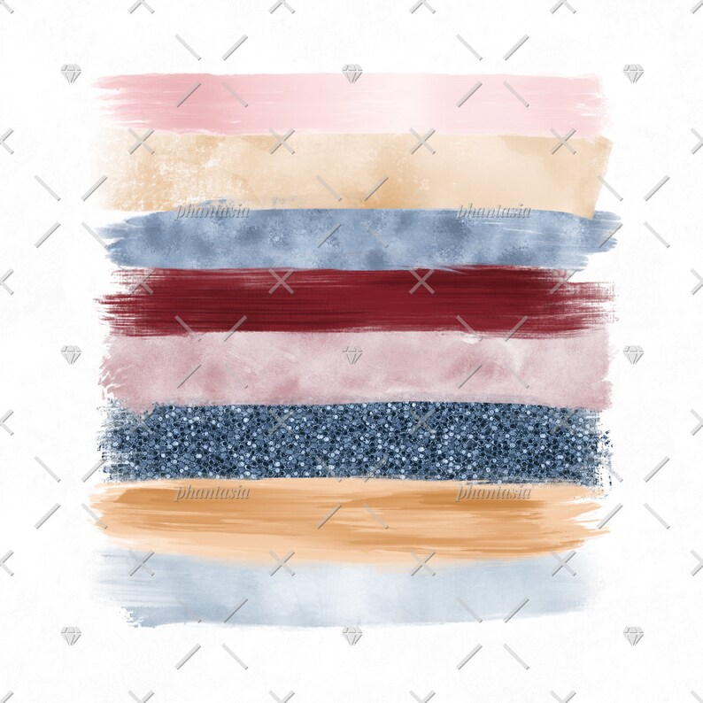 Download Autumn Brush Strokes Brush Cliparts Paint Clip Art Fall | Etsy