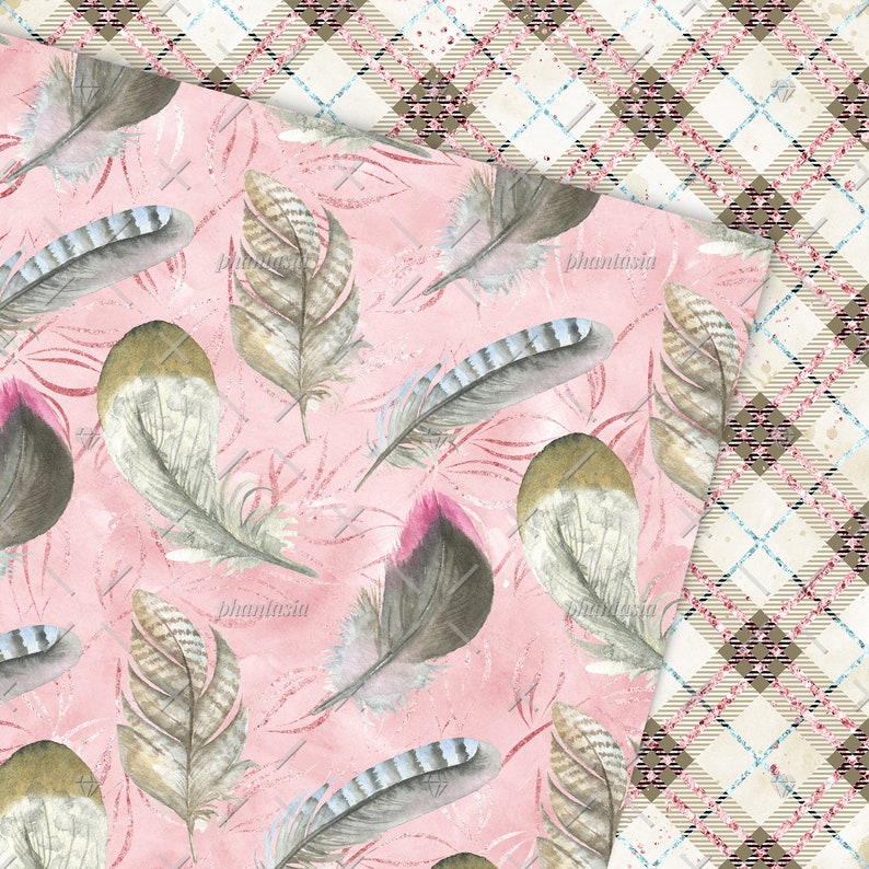 Cute Birds Digital Paper Cute Birds Pattern Hand Drawn | Etsy