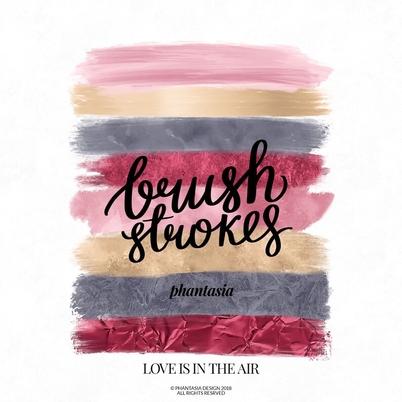 Download Valentines Day Brush Strokes Pink Palette Valentines ...