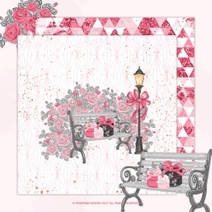 Valentines Day Digital Paper Pack, Valentines Digital Paper, First Date ...