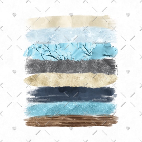 Craft Supplies & Tools Watercolor Brush Winter Colors Paint Strokes ...