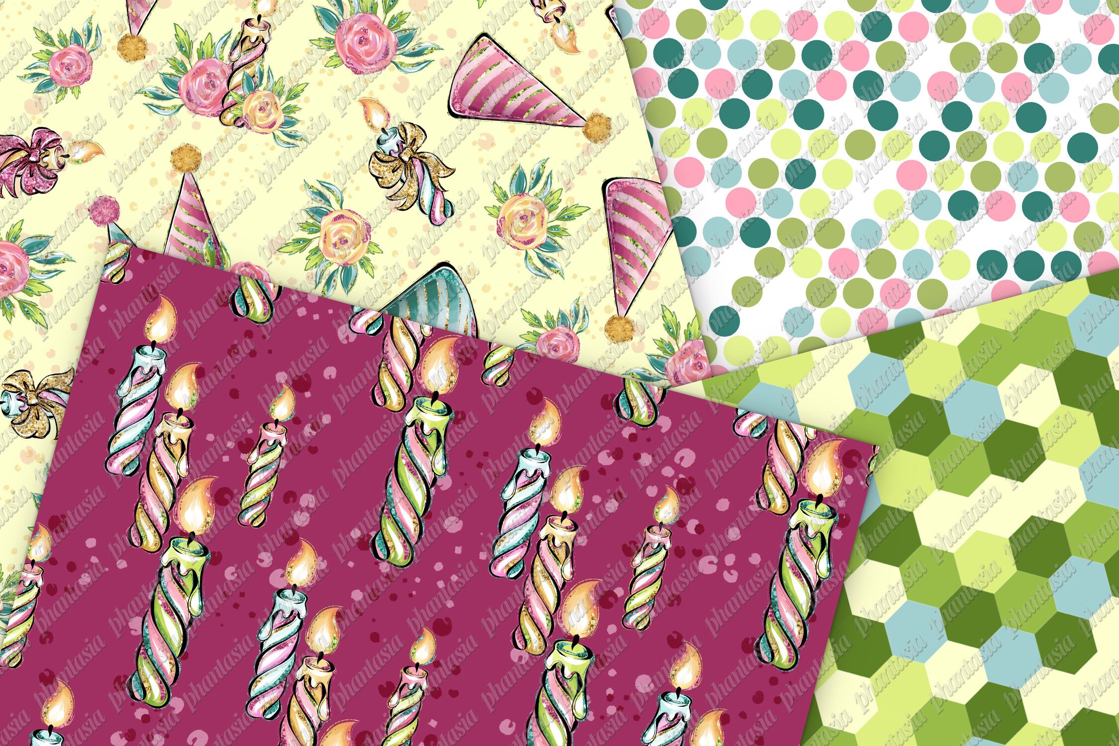 Birthday Print Pattern Backpack main image 1