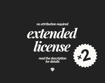 2 Extended Licenses, Commercial License, Business Use License