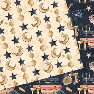 Zodiac Digital Paper, Astrology Digital, Spiritual Digital, Celestial ...