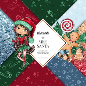 Christmas Basic Papers, Xmas Digital Paper, Christmas Patterns, Christmas Background, Xmas Pattern, Xmas Background, Seamless Patterns