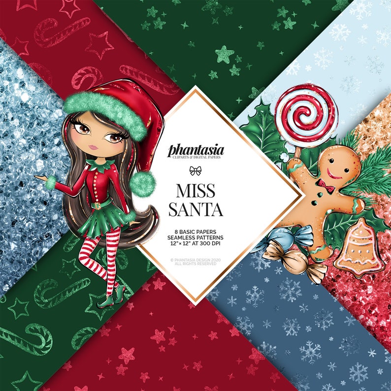 Christmas Basic Papers Xmas Digital Paper Christmas Etsy