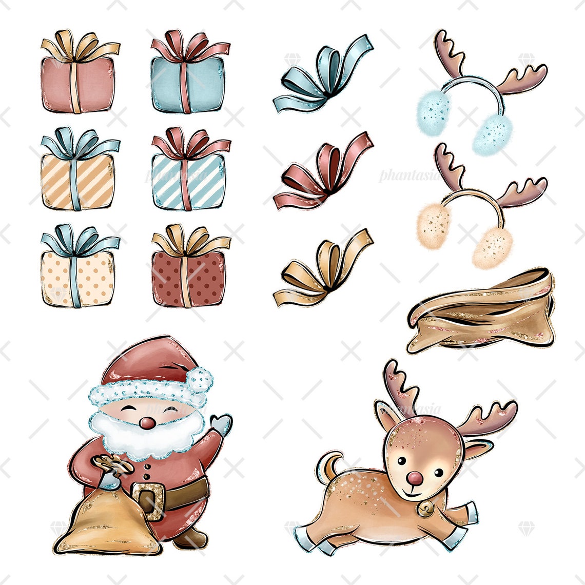 Santa Freebie Christmas Freebie Winter Freebie Winter Etsy