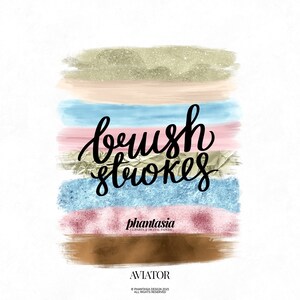 Aviator Brush Strokes, Brush Clipart, Paint Strokes, Paint Clipart, Background Clipart, Hand Drawn Clipart, Watercolor Background