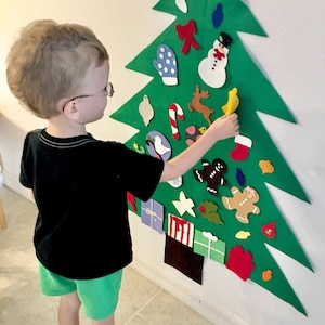 Play Christmas Tree, Felt Christmas tree, Christmas Decoration, Christmas Tree