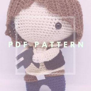 PATTERN Han Solo amigurumi Star wars amigurumi pattern crochet doll