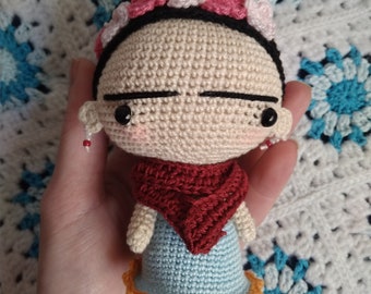 Amigurumi Frida, poupée Frida, viva la vida, poupée amigurumi, poupée au crochet, crochet Häkelarbeit-Puppe,Poupée au crochet,bambola