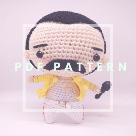 freddie mercury crochet doll pattern